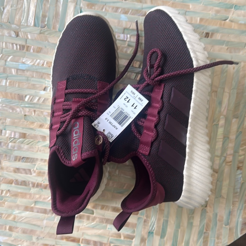 Adidas Kaptir 3.0 in Deep Burgundy and White